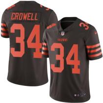 Nike Browns -34 Isaiah Crowell Brown Stitched NFL Color Rush Limited Jersey Nike Browns -34 Isaiah Crowell Brown Stitched NFL Color Rush Limited Jersey
