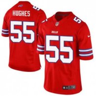 Nike Buffalo Bills -55 Jerry Hughes Red Stitched NFL Elite Rush Jersey