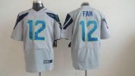 Nike Seattle Seahawks #12 Fan Grey Alternate Men‘s Stitched NFL Elite Jersey
