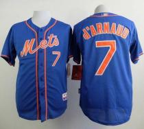 New York Mets -7 Travis d Arnaud Blue Alternate Home Cool Base Stitched MLB Jersey