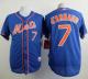 New York Mets -7 Travis d Arnaud Blue Alternate Home Cool Base Stitched MLB Jersey