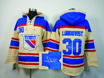 Autographed New York Rangers -30 Henrik Lundqvist Cream Sawyer Hooded Sweatshirt Stitched NHL Jersey Autographed New York Rangers -30 Henrik Lundqvist Cream Sawyer Hooded Sweatshirt Stitched NHL Jersey