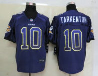 2013 NEW Nike Minnesota Vikings 10 Tarkenton Drift Fashion Purple Elite Jerseys