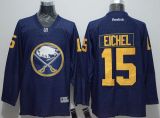 Buffalo Sabres -15 Jack Eichel Navy Blue Denim Stitched NHL Jersey