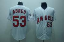 Los Angeles Angels of Anaheim -53 Bobby Abreu Stitched White Cool Base MLB Jersey Los Angeles Angels of Anaheim -53 Bobby Abreu Stitched White Cool Base MLB Jersey