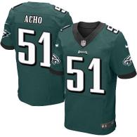 Nike Philadelphia Eagles #51 Emmanuel Acho Midnight Green Team Color Men's Stitched NFL Elite Jersey