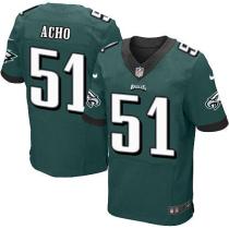 Nike Philadelphia Eagles #51 Emmanuel Acho Midnight Green Team Color Men's Stitched NFL Elite Jersey Nike Philadelphia Eagles #51 Emmanuel Acho Midnight Green Team Color Men's Stitched NFL Elite Jersey