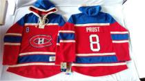 Montreal Canadiens -8 Brandon Prust Red Sawyer Hooded Sweatshirt Stitched NHL Jersey Montreal Canadiens -8 Brandon Prust Red Sawyer Hooded Sweatshirt Stitched NHL Jersey