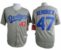 Los Angeles Dodgers -47 Howie Kendrick Grey Cool Base Stitched MLB Jersey Los Angeles Dodgers -47 Howie Kendrick Grey Cool Base Stitched MLB Jersey