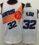 Phoenix Suns -32 Jason Kidd White Throwback Stitched NBA Jersey