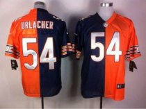 Nike Bears -54 Brian Urlacher Navy Blue Orange Stitched NFL Elite Split Jersey Nike Bears -54 Brian Urlacher Navy Blue Orange Stitched NFL Elite Split Jersey