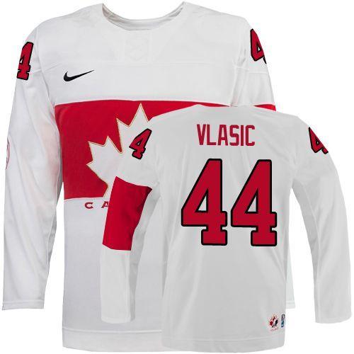 Olympic 2014 CA 44 Marc-Edouard Vlasic White Stitched NHL Jersey