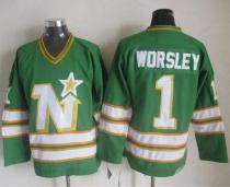 Dallas Stars -1 Gump Worsley Green CCM Throwback Stitched NHL Jersey Dallas Stars -1 Gump Worsley Green CCM Throwback Stitched NHL Jersey