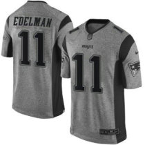 Nike New England Patriots -11 Julian Edelman Gray Stitched NFL Limited Gridiron Gray Jersey Nike New England Patriots -11 Julian Edelman Gray Stitched NFL Limited Gridiron Gray Jersey
