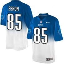 Nike Lions -85 Eric Ebron Blue White Stitched NFL Elite Fadeaway Fashion Jersey Nike Lions -85 Eric Ebron Blue White Stitched NFL Elite Fadeaway Fashion Jersey