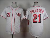 Cincinnati Reds -21 Todd Frazier White Cool Base Stitched MLB Jersey Cincinnati Reds -21 Todd Frazier White Cool Base Stitched MLB Jersey