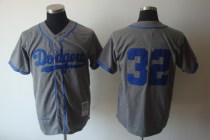 Mitchell and Ness Los Angeles Dodgers -32 Sandy Koufax Grey Stitched Throwback MLB Jersey Mitchell and Ness Los Angeles Dodgers -32 Sandy Koufax Grey Stitched Throwback MLB Jersey