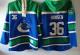 Vancouver Canucks -36 Jannik Hansen Blue Sawyer Hooded Sweatshirt Stitched NHL Jersey