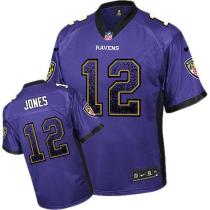 Nike Ravens -12 Jacoby Jones Purple Team Color Men's Stitched NFL Elite Drift Fashion Jersey Nike Ravens -12 Jacoby Jones Purple Team Color Men's Stitched NFL Elite Drift Fashion Jersey