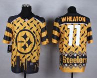 Nike Pittsburgh Steelers #11 Markus Wheaton Gold Men's Stitched NFL Elite Noble Fashion Jersey