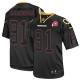 Nike Washington Redskins -91 Ryan Kerrigan Lights Out Black With 80TH Patch Men's Stitched NFL Elite