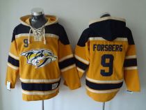 Nashville Predators -9 Filip Forsberg Yellow Sawyer Hooded Sweatshirt Stitched NHL Jersey Nashville Predators -9 Filip Forsberg Yellow Sawyer Hooded Sweatshirt Stitched NHL Jersey