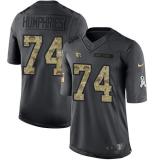 Arizona Cardinals -74 DJ Humphries Nike Anthracite 2016 Salute to Service Jersey