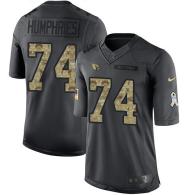 Arizona Cardinals -74 DJ Humphries Nike Anthracite 2016 Salute to Service Jersey