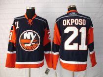 New York Islanders -21 Kyle Okposo Stitched Dark Blue NHL Jersey New York Islanders -21 Kyle Okposo Stitched Dark Blue NHL Jersey
