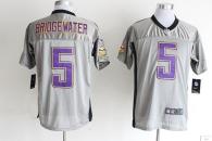 Nike Minnesota Vikings #5 Teddy Bridgewater Grey Shadow Men's Stitched NFL Elite Jersey