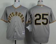 Pittsburgh Pirates #25 Gregory Polanco Grey 1953 Turn Back The Clock Stitched MLB Jersey