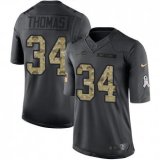 Buffalo Bills -34 Thurman Thomas Nike Anthracite 2016 Salute to Service Jersey