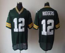 Nike Green Bay Packers #12 Aaron Rodgers Green Team Color Men's Stitched NFL Elite Jersey