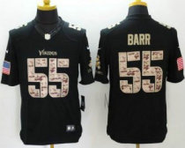 Nike Minnesota Vikings -55 Anthony Barr Black Stitched NFL Limited Salute to Service Jersey Nike Minnesota Vikings -55 Anthony Barr Black Stitched NFL Limited Salute to Service Jersey