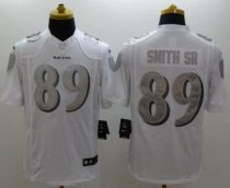 Nike Baltimore Ravens -89 Steve Smith Sr White NFL Limited Platinum Jersey Nike Baltimore Ravens -89 Steve Smith Sr White NFL Limited Platinum Jersey