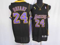 Los Angeles Lakers -24 Kobe Bryant Stitched Black Purple number Champion Patch NBA Jersey Los Angeles Lakers -24 Kobe Bryant Stitched Black Purple number Champion Patch NBA Jersey