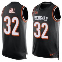 Nike Bengals -32 Jeremy Hill Black Team Color Stitched NFL Limited Tank Top Jersey Nike Bengals -32 Jeremy Hill Black Team Color Stitched NFL Limited Tank Top Jersey