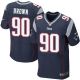 Nike New England Patriots -90 Malcom Brown Navy Blue Team Color Mens Stitched NFL Elite Jersey