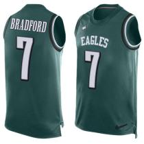 Nike Eagles -7 Sam Bradford Midnight Green Team Color Stitched NFL Limited Tank Top Jersey Nike Eagles -7 Sam Bradford Midnight Green Team Color Stitched NFL Limited Tank Top Jersey