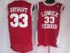 Los Angeles Lakers -33 Kobe Bryant Stitched Red Lower Merion High School NBA Jersey
