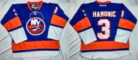 New York Islanders -3 Travis Hamonic Baby Blue Home Stitched NHL Jersey