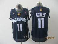 Memphis Grizzlies -11 Michael Conley Revolution 30 Dark Blue Stitched NBA Jersey