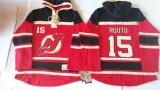 New Jersey Devils -15 Tuomo Ruutu Red Sawyer Hooded Sweatshirt Stitched NHL Jersey