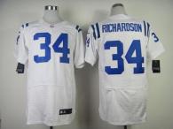 Nike Indianapolis Colts #34 Trent Richardson White Men's Stitched NFL Elite Jersey