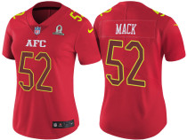 WOMEN'S AFC 2017 PRO BOWL OAKLAND RAIDERS #52 KHALIL MACK RED GAME JERSEY