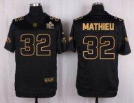 Nike Arizona Cardinals -32 Tyrann Mathieu Pro Line Black Gold Collection Men's Stitched NFL Elite Je