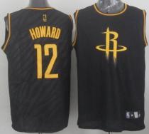 Houston Rockets -12 Dwight Howard Black Precious Metals Fashion Stitched NBA Jersey Houston Rockets -12 Dwight Howard Black Precious Metals Fashion Stitched NBA Jersey