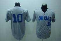 Mitchell and Ness Chicago Cubs -10 Ron Santo Stitched Grey Throwback MLB Jersey Mitchell and Ness Chicago Cubs -10 Ron Santo Stitched Grey Throwback MLB Jersey