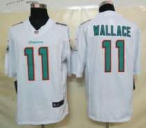 Nike Dolphins -11 Mike Wallace White Stitched NFL Limited Jersey Nike Dolphins -11 Mike Wallace White Stitched NFL Limited Jersey
