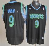 Minnesota Timberwolves -9 Ricky Rubio Black Vibe Stitched NBA Jersey